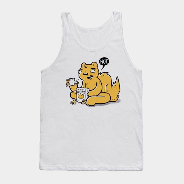 Hot Taco Squirrel Tank Top by Kill Taupe